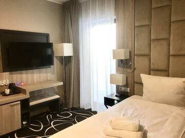Фото номера Одноместный номер Делюкс Отель Trofana Wellness &amp; SPA г. Мендзыздрое 4